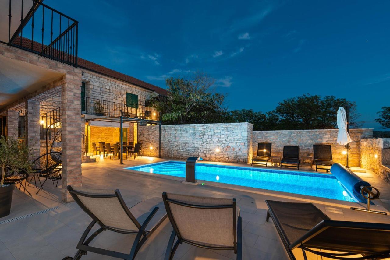 Stone Villa Didovi Snovi With Heated Pool Lisane Ostrovicke Bagian luar foto